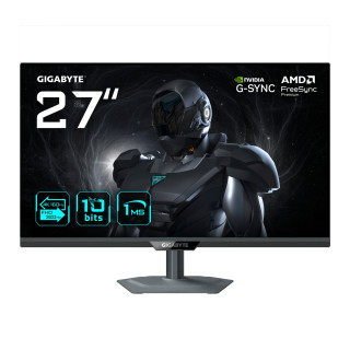 GIGABYTE G27UP Monitor de juego 27” 4K UHD - Modo dual (4K 160Hz o FHD 320Hz), 3840 x 2160, 1ms, 400 cd/m², FreeSync...