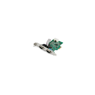 StarTech.com Tarjeta PCI Express Serie de 2 Puertos RS232 UART 16950