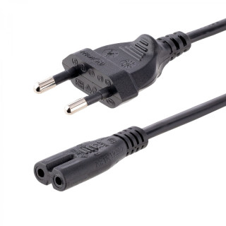 StarTech.com Cable de 2m de Alimentación para Ordenador Portátil o Impresora , UE a C7, 2,5A 250V, 18AWG, Cable de...