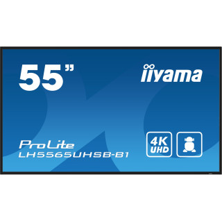 iiyama LH5565UHSB-B1 pantalla de señalización Diseño de quiosco 138,7 cm (54.6") LED Wifi 800 cd / m² 4K Ultra HD Negro