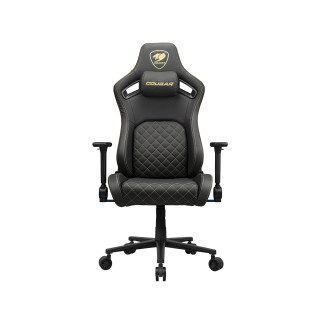 COUGAR Gaming CGR-DFL-GLB Silla para videojuegos de PC Asiento acolchado tapizado Negro, Oro
