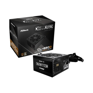 Asrock Challenger CL-650B unidad de fuente de alimentación 650 W 20+4 pin ATX ATX Negro