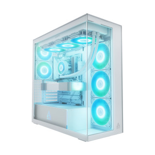 ARCTIC Xtender White (Clear Glass) Midi Tower Blanco