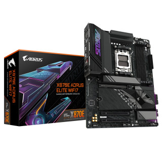 GIGABYTE X870E AORUS ELITE WIFI7 Placa Base - Compatible con CPUs AMD Ryzen 9000, 16+2+2 fases VRM digitales, hasta...