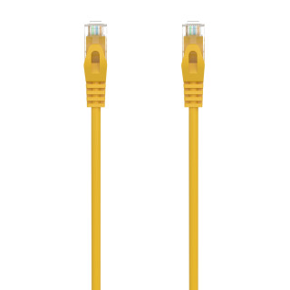 AISENS Cable de Red Latiguillo RJ45 LSZH Cat.6A 500 Mhz UTP AWG24, Amarillo, 3.0M