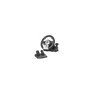 VOLANTE DE CARRERAS CON PEDALES SPIRIT OF GAMER RACE PRO WHEEL GIRO 180º 5 BOTONES COMPATIBLE PC PS2 PS3 SOG-RWP