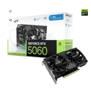 Tarjeta Gráfica PNY GeForce RTX 5060 Dual Fan OC 8GB GDDR7 [PRODUCTO EN TIENDA]