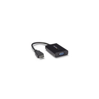 StarTech.com Cable Adaptador Externo Conversor de Vídeo y Audio HDMI a VGA - 1920x1200 - Negro