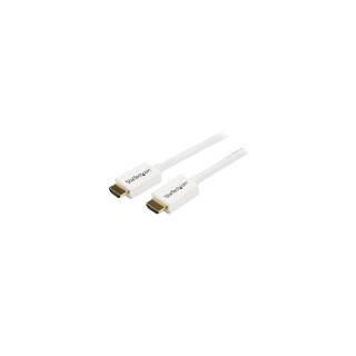 StarTech.com Cable HDMI de alta velocidad de 5m - Macho a Macho - CL3 Instalación en Pared - Ultra HD 4k x 2k - Blanco