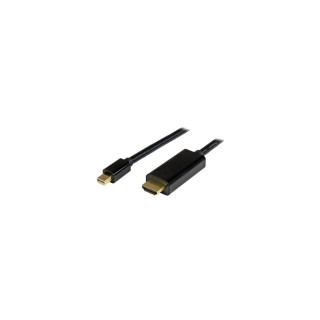 StarTech.com Cable Conversor Mini DisplayPort a HDMI Macho a Macho - Ultra HD 4K - 2M Negro