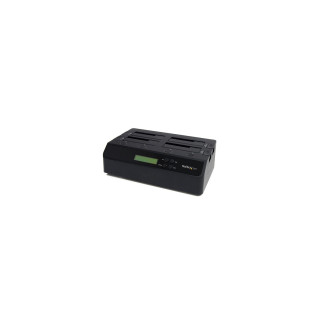StarTech.com Base Conexión Estación Dock Duplicador Autónomo Disco Duro 4 Bahías SATA IDE eSATA USB 3.0