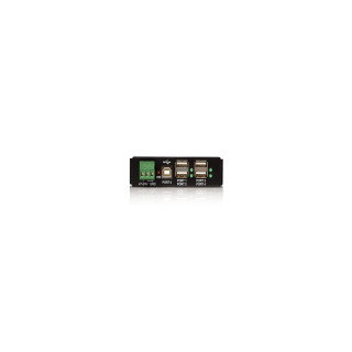 StarTech.com Adaptador Concentrador HUB Ladrón USB 2.0 4 Puertos Reforzado Industrial con Alimentación