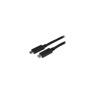 StarTech.com Cable de 2m USB-C macho a macho USB 3.1 Certificado con Entrega de Potencia - negro