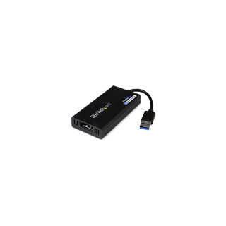 StarTech.com Adaptador Gráfico Externo Multi Monitor USB 3.0 a DisplayPort Ultra HD 4K Certificado DisplayLink - negro