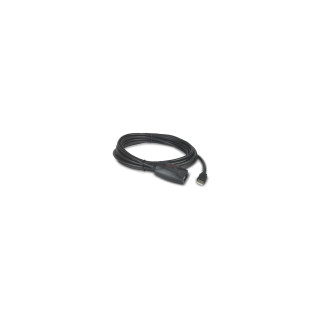 APC NetBotz Latching Repeater Cable USB A Macho-Hembra 5,00 m Negro