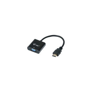 i-tec Adaptador de cable de vídeo 0,15 m HDMI, VGA Negro