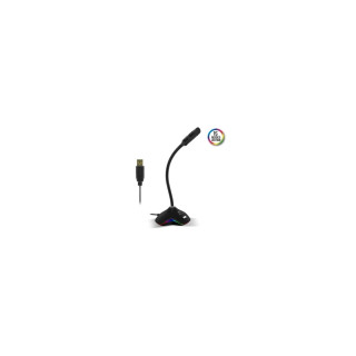 SPIRIT OF GAMER EKO300 MICRÍ“FONO + FILTRO REDUCTOR RUIDO LED RGB 15 MODOS BASE ANTIDESLIZANTE NEGRO MIC-EKO300