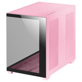 Mars Gaming MCV4 Rosa, Torre Gaming Custom XXL E-ATX, Ventana Cristal Templado Lateral y Frontal Sin Marco, Estructura