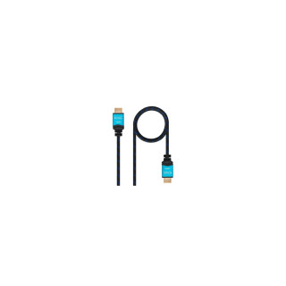 CABLE NANOCABLE HDMI MACHO A HDMI MACHO MULTIPLE APANTALLAMIENTO Y RECUBRIMIENTO NYLON 7M NEGRO 10.15.3707