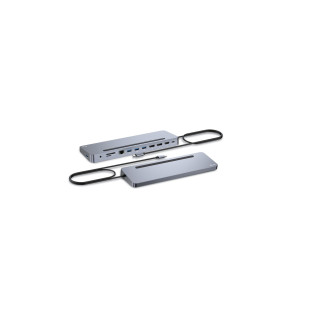 i-tec USB-C Metal Ergonomic 3x 4K Display Docking Station + Power Delivery 100 W