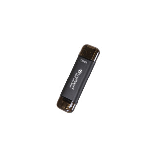 Transcend ESD310C Tecnología Thunderbolt (Rayo) 128 GB USB Type-A / USB Type-C USB 3.2 Gen 2x2 Negro