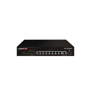 Edimax Switch GS-5210PLG Gestionado Gigabit Ethernet (10/100/1000) Energía sobre Ethernet (PoE) Negro