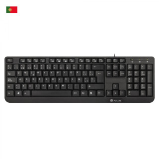 NGS FunkyV3, QWERTY, PT teclado USB Portugués Negro
