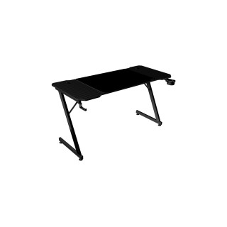 Mars Gaming MGD-X140, Mesa Gaming Ergonómica, Superficie en Fibra de Carbono, Estructura Metálica, Alfombrilla XXL,...