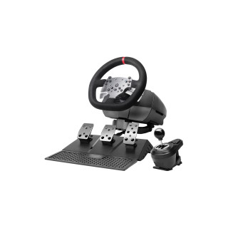 Mars Gaming MWHRSX mando y volante Negro Volante + Pedales Analógico/Digital Android, PC, PlayStation 4, Xbox Series S,