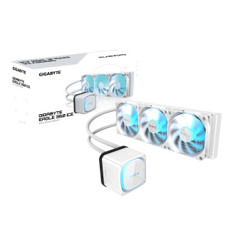 GIGABYTE EAGLE 360 ICE Refrigeración Líquida para CPU - 3x120mm Ventiladores ARGB, pantalla LCD a color, DAISY-CHAIN,...