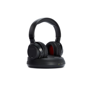 Aiwa WHF-880 auricular y casco Auriculares Inalámbrico Diadema Música Base de carga Negro