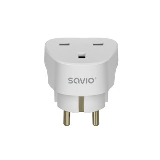 Savio AP-02 adaptador e inversor de corriente Blanco