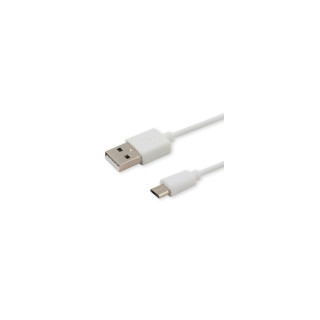 Savio CL-123 cable USB USB 2.0 1 m USB A Micro-USB B Blanco