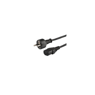 Savio CL-138 cable de transmisión Negro 1,8 m IEC C13 Enchufe tipo E