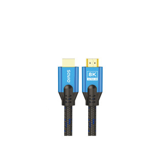Savio HDMI (M) v2.1 cable 5m 8K copper blue-black golden tips CL-169 cable HDMI HDMI tipo A (Estándar) Negro, Azul
