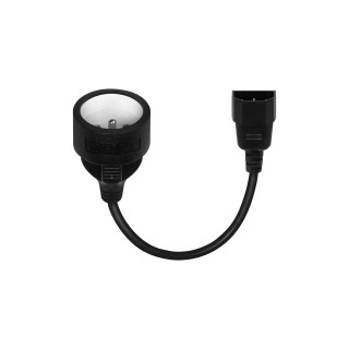 Savio SAVKABELCL-180 adaptador e inversor de corriente Interior / exterior Negro