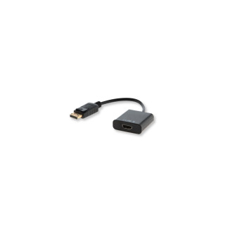 Savio CL-55 adaptador de cable de vídeo 0,2 m DisplayPort HDMI tipo A (Estándar) Negro