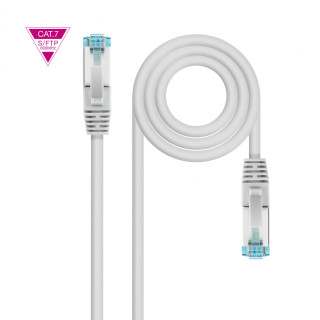 Nanocable Latiguillo de red rj45 Cat.7 600MHZ LSZH SF/UTP (S-FTP) 0.5m gris