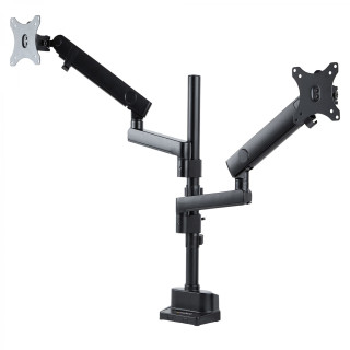 StarTech.com Brazo de Soporte para Dos Monitores - Base Soporte de Movimiento Articulado y Altura Ajustable para 2...