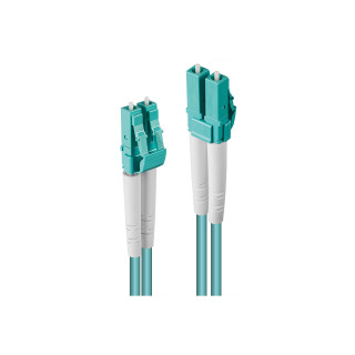 Lindy 46374 cable de fibra optica 10 m LC OM3 Turquesa
