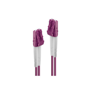 Lindy 46340 cable de fibra optica 1 m LC OM4 Violeta