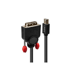 Lindy 41952 adaptador de cable de vídeo 2 m Mini DisplayPort DVI-D Negro