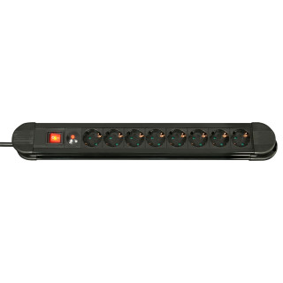 Lindy 73104 base múltiple 8 salidas AC Interior Negro