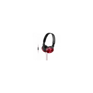 Auriculares sony con microfono integrado jack 3.5mm rojo MDRZX310APR