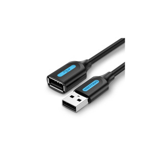 Vention Cable Alargador USB 2.0 CBIBF/ USB Macho - USB Hembra/ 1m/ Negro