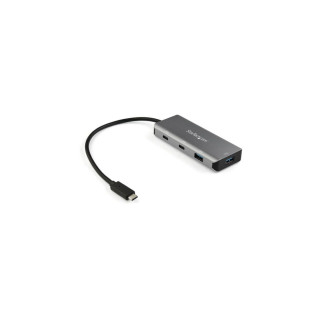 StarTech.com Hub USB-C de 4 Puertos - 10Gb - Alimentado - 2xUSB-A 2xUSB-C Negro Gris