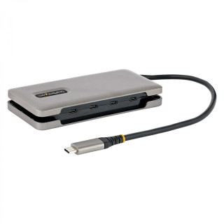 StarTech.com Hub USB C de 4 Puertos, 4 Puertos USB Tipo C, USB 3.1 de 10Gbps - Concentrador Ladrón USB Tipo C con...