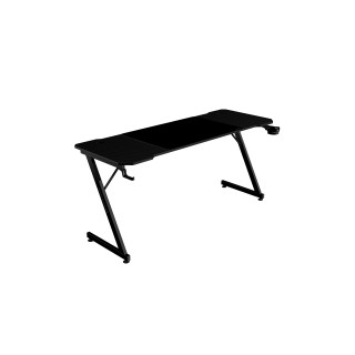 Mars Gaming MGD-X160, Mesa Gaming Ergonómica, Superficie en Fibra de Carbono, Estructura Metálica, Alfombrilla XXL,...