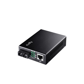 Cudy MC100SA-20 convertidor de medio 100 Mbit/s 1310 nm Monomodo Negro