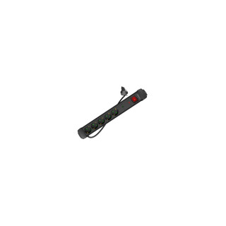 Lanberg SP1-05F-0300-BK base múltiple 3 m 5 salidas AC Interior Negro